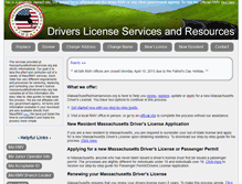 Tablet Screenshot of massachusettsdriverservices.org